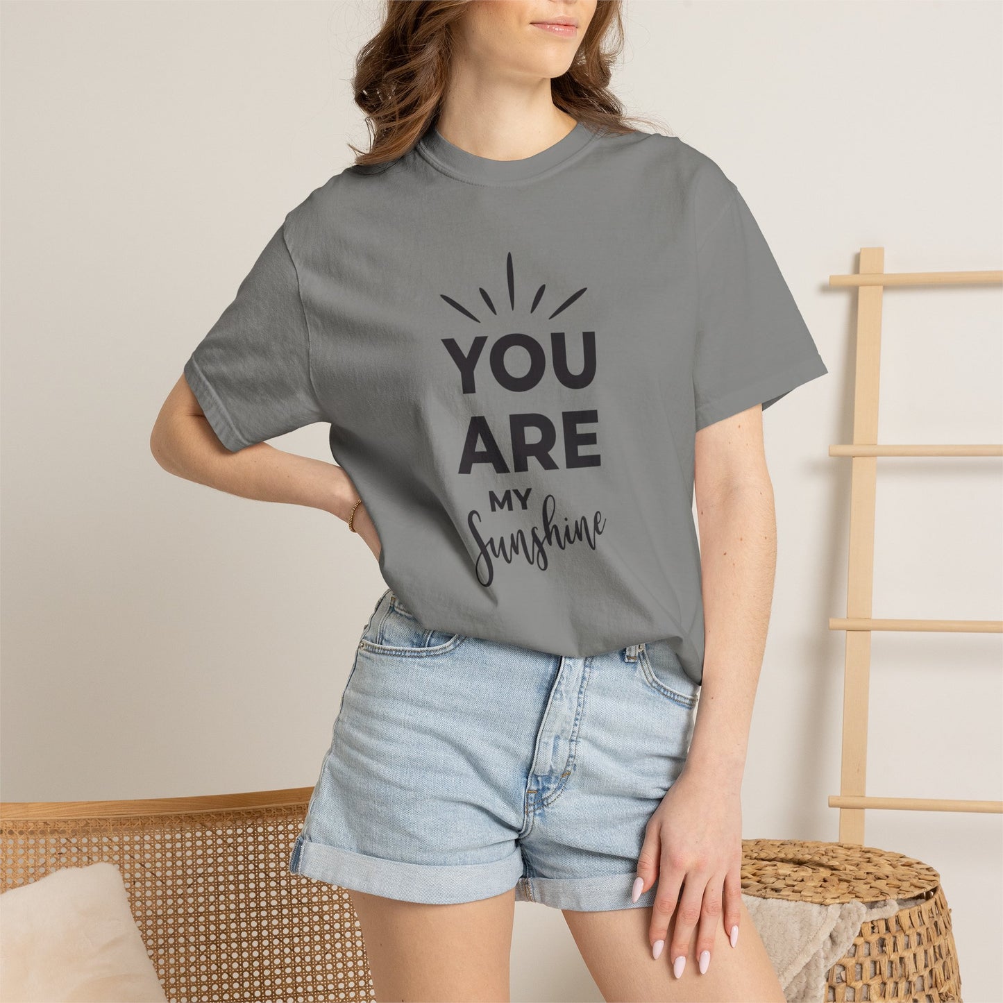 You Are My Sunshine Lovers Tee Hug Rainbow Passion Unconditional Soulful Connection Unisex Heavy Cotton T-Shirt