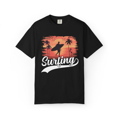 Exciting Surfing Catch The Wave Barrels & Breaks Shortboard Beach Vibes Unisex Heavy Cotton T-Shirt