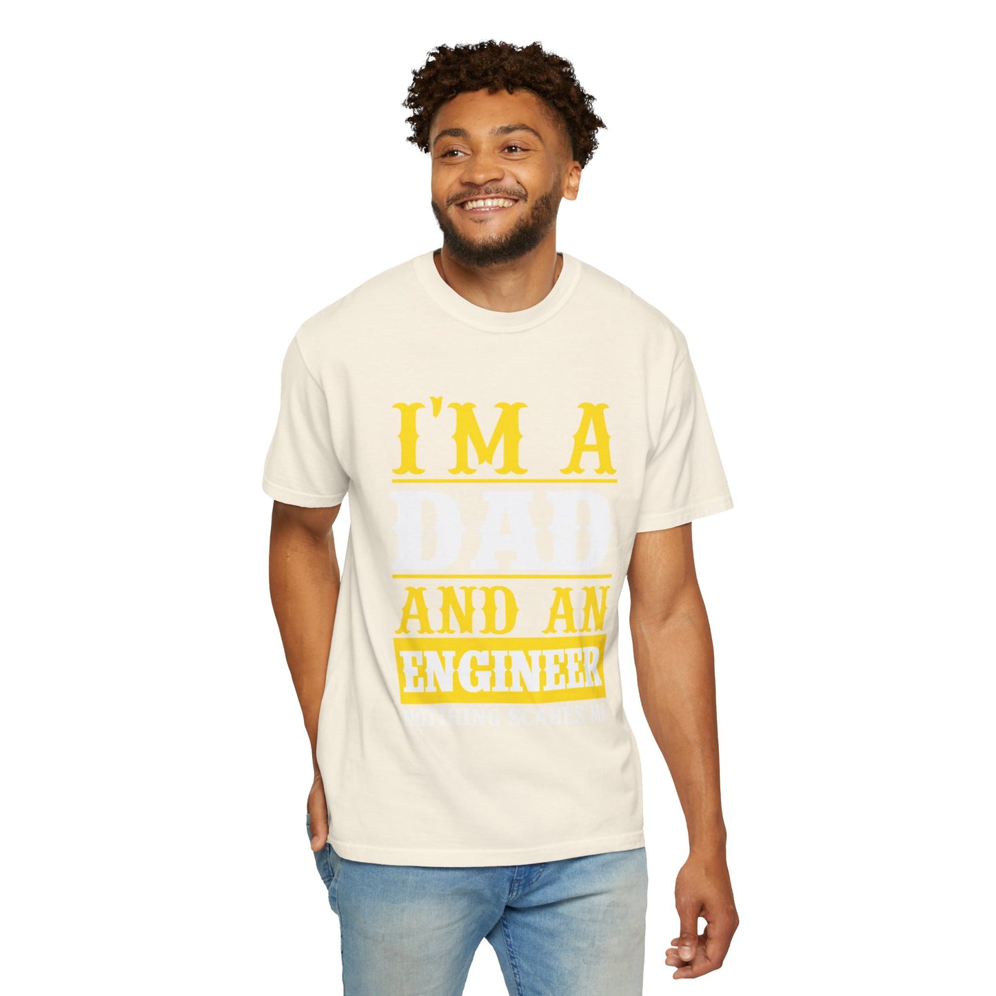 Proud Dad I’m Dad And An Engineer Fatherhood Role Model Problem-solving Critical Thinking Unisex Heavy Cotton T-Shirt