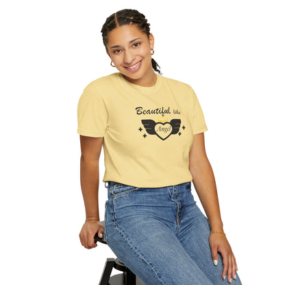 Beautiful Like Angel Politeness Tee Confidence Boost Stunning Gracefulness Unisex Heavy Cotton T-Shirt