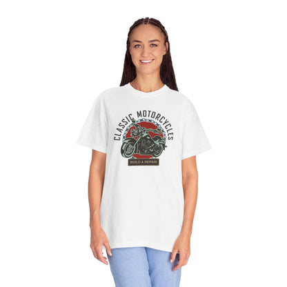 Classic Motorcycles Custom Engine Club Motorbike Lovers Trendy Tee High-speed Rider Adventure Racer Unisex Heavy Cotton T-Shirt