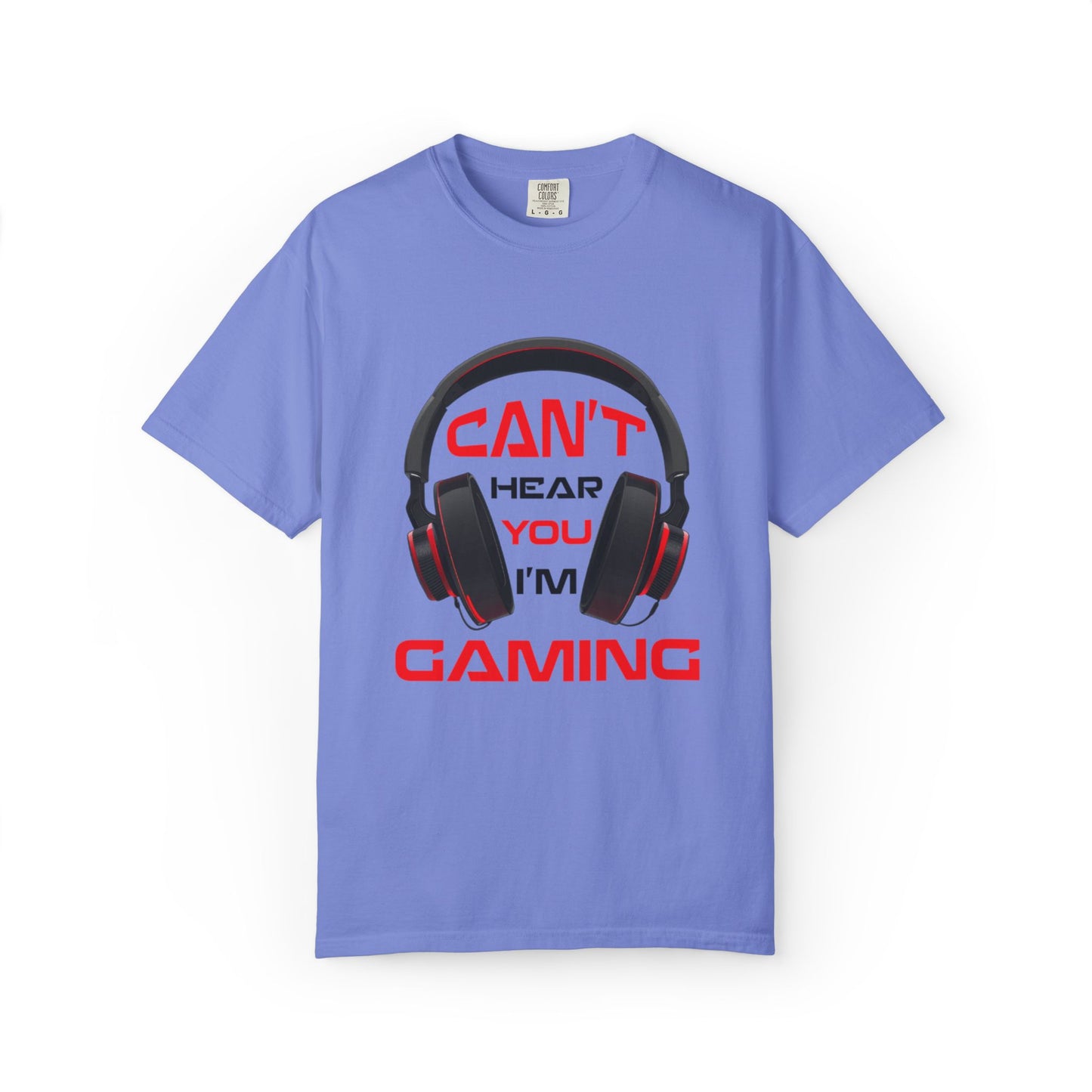 Can’t Hear You I’M Gaming Funny Trendy Tee Cool Gamer Headphones Pro Video Games Lover Game Focused Unisex Heavy Cotton T-Shirt