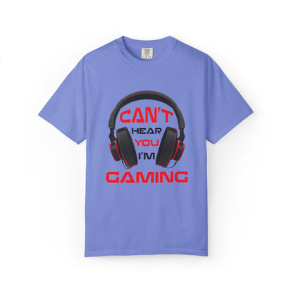 Can’t Hear You I’M Gaming Funny Trendy Tee Cool Gamer Headphones Pro Video Games Lover Game Focused Unisex Heavy Cotton T-Shirt