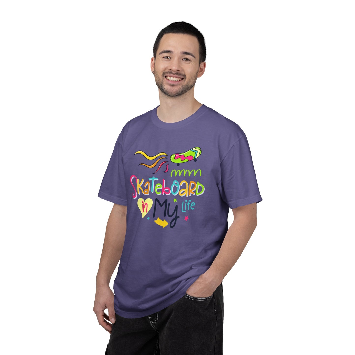 Skateboard In My Life Skater Competitions Boarding Fitness Tee Unisex Heavy Cotton T-Shirt