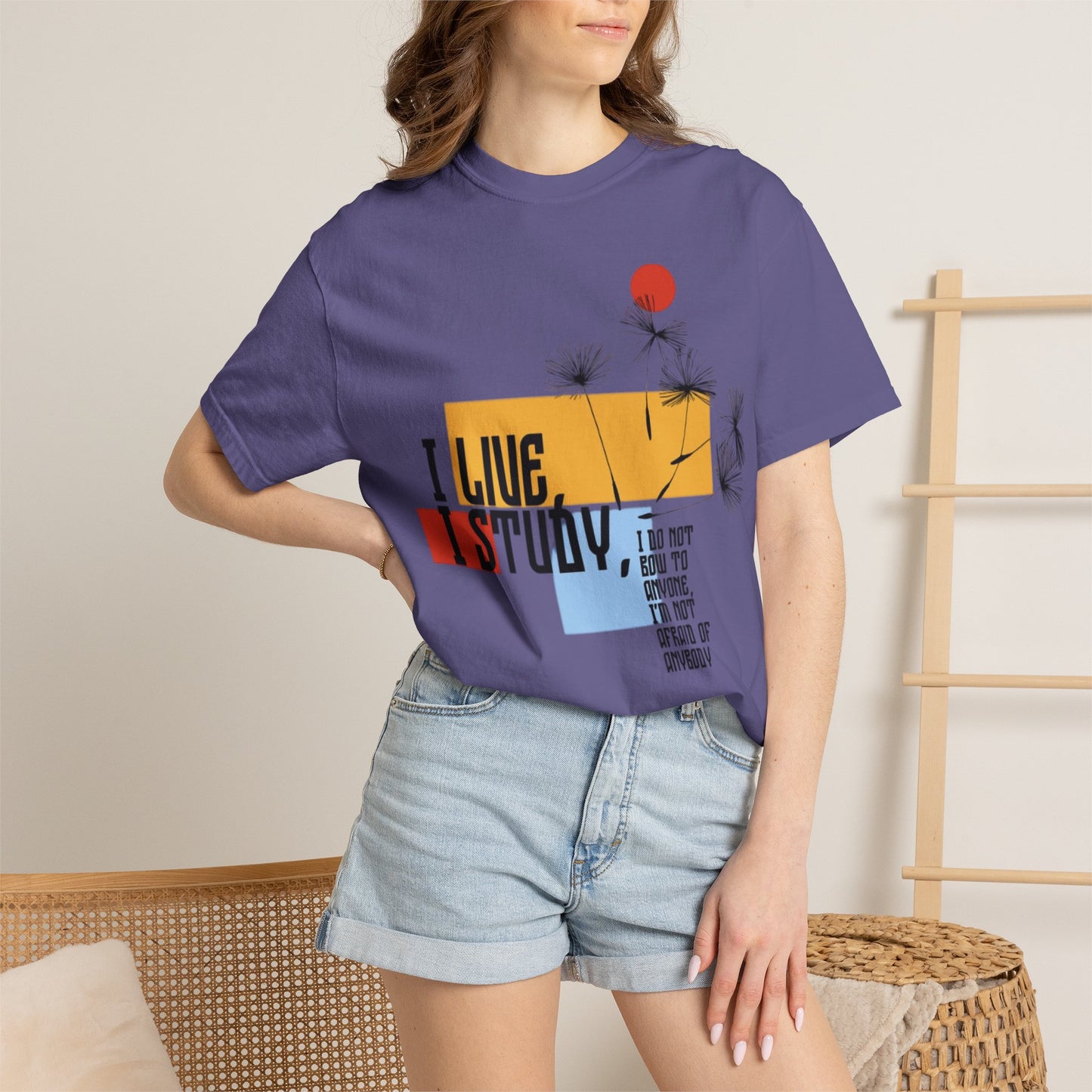 I Live I Study - Unisex Garment-Dyed T-shirt