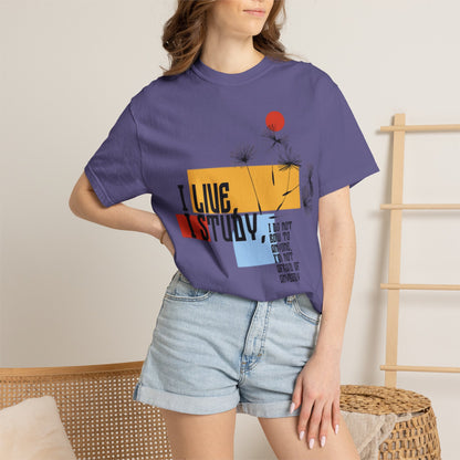 I Live I Study - Unisex Garment-Dyed T-shirt