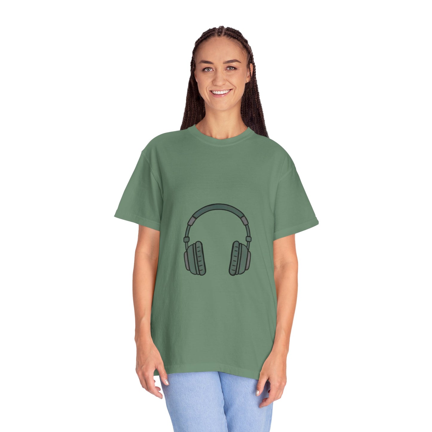 Head Phone Unisex Garment-Dyed T-shirt