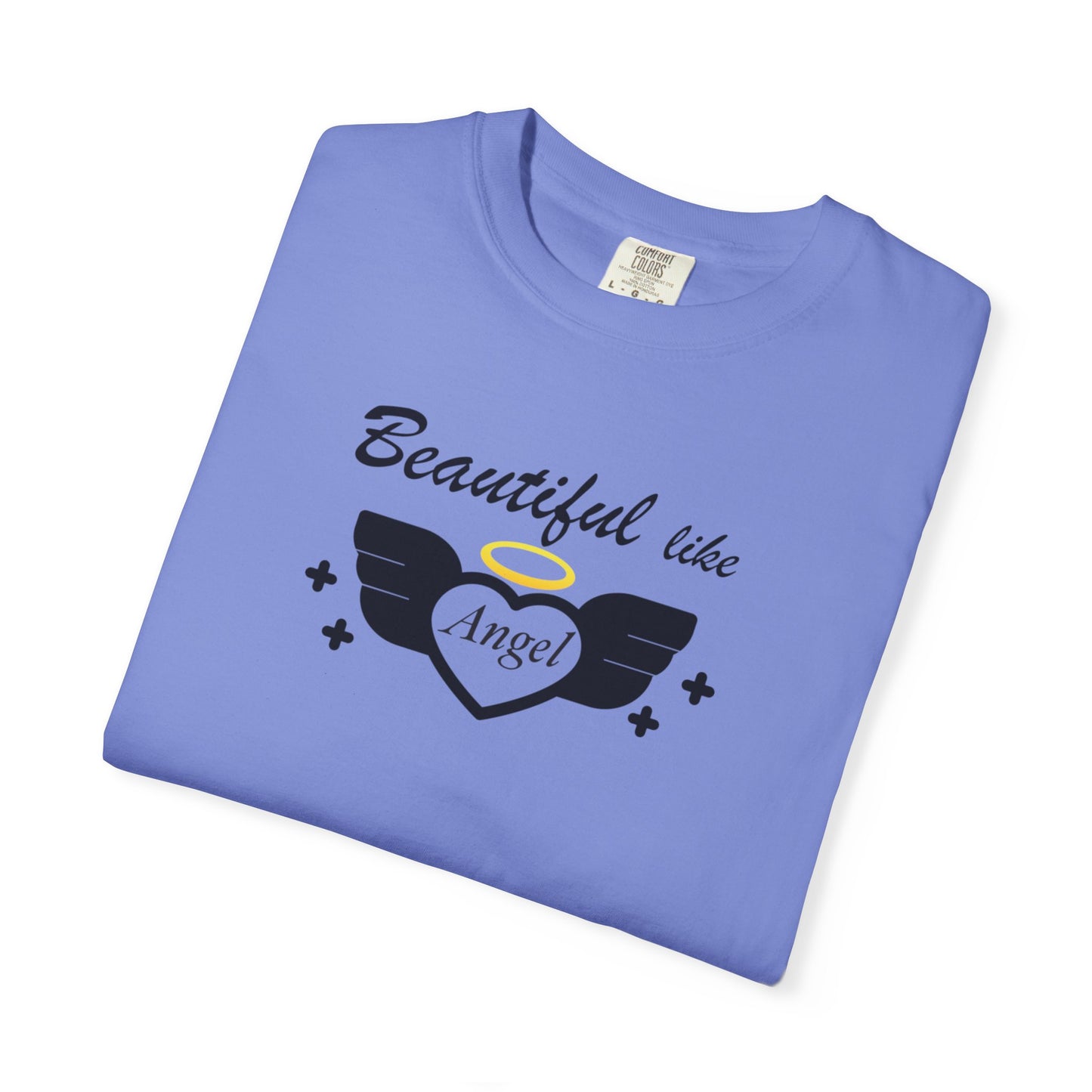 Beautiful Like Angel Politeness Tee Confidence Boost Stunning Gracefulness Unisex Heavy Cotton T-Shirt