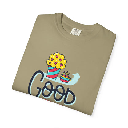 Good Morning Lazy Day Achiever Morning Champion Tee Daily Victory Sleep Defeated Unisex Heavy Cotton T-Shirt
