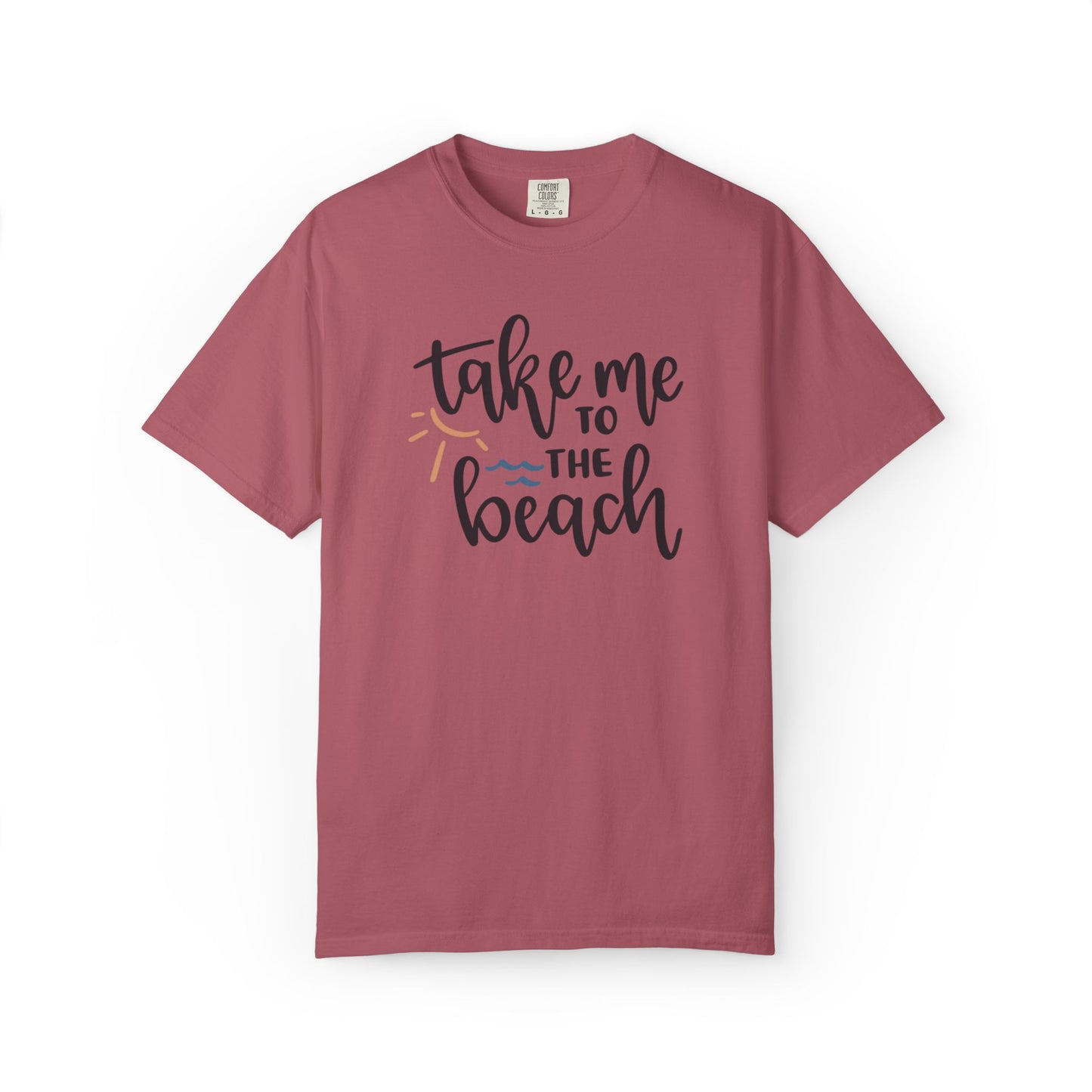 Take Me To The Beach Sunset Vibes Ocean Tee Sandy Celebration Adventure Camp Unisex Heavy Cotton T-Shirt
