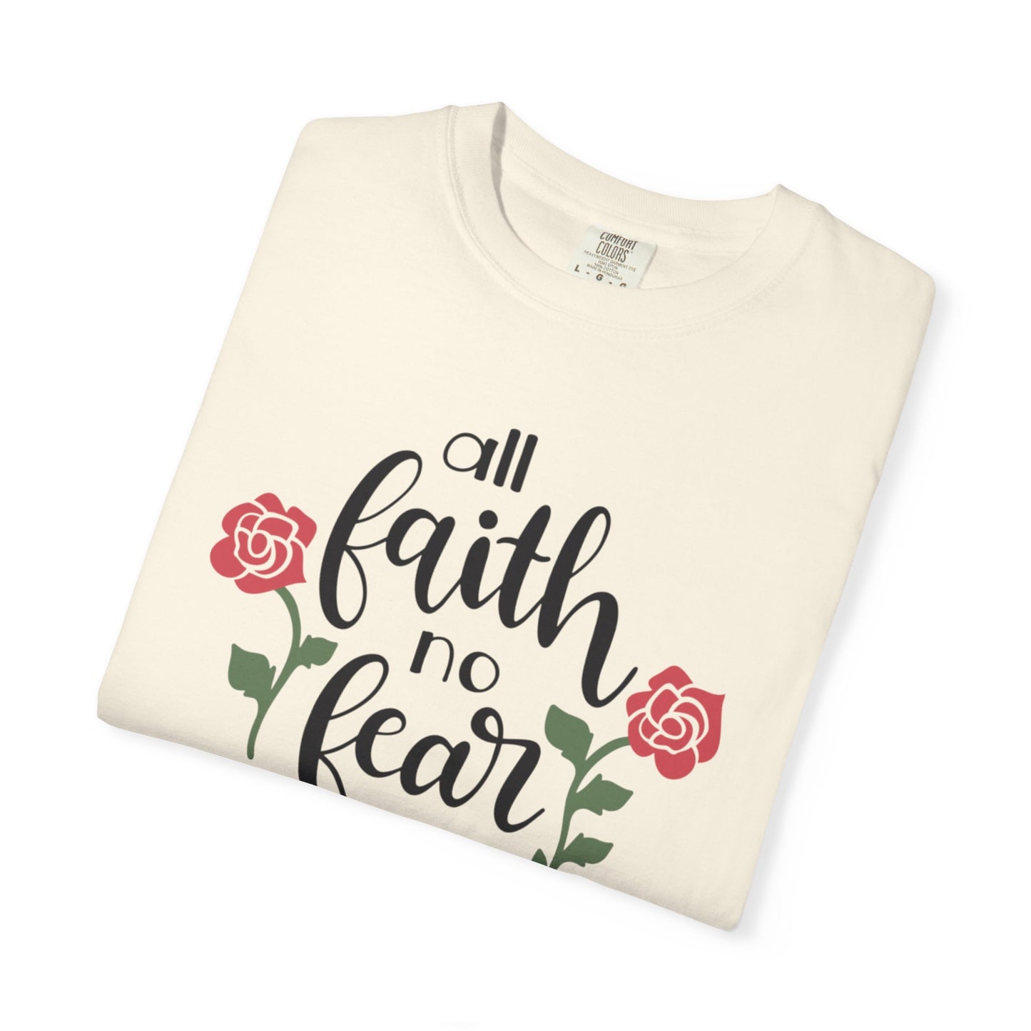 All Faith No Fear Stop Wishing Start Doing Action Goal Setting Modern Tee Achievement Self-Improvement Unisex Heavy Cotton T-Shirt