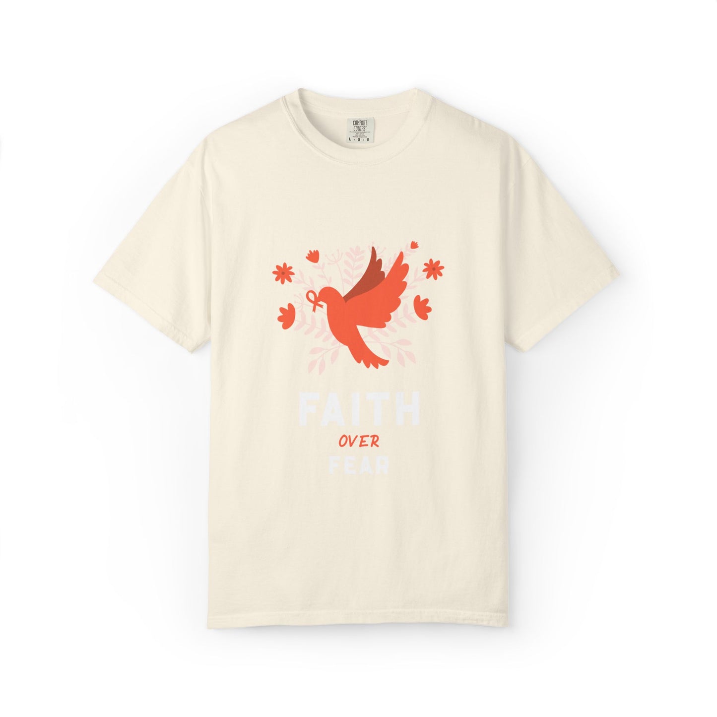 Faith Over Fear Stop Wishing Start Doing Action Goal Setting Modern Tee Achievement Self-Improvement Unisex Heavy Cotton T-Shirt