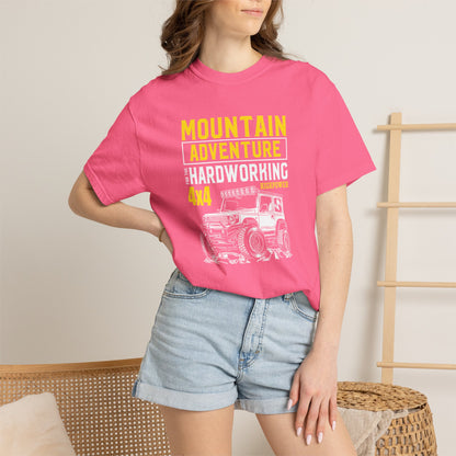 Thriller Mountain Adventure Mountain Explorer Sarcastic Alpine Discover Unisex Heavy Cotton T-Shirt