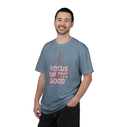 Focus on Good Trendy Tee Travel Addict Exploring Adventurous Tour Lover Tourist Journey Unisex Heavy Cotton T-Shirt