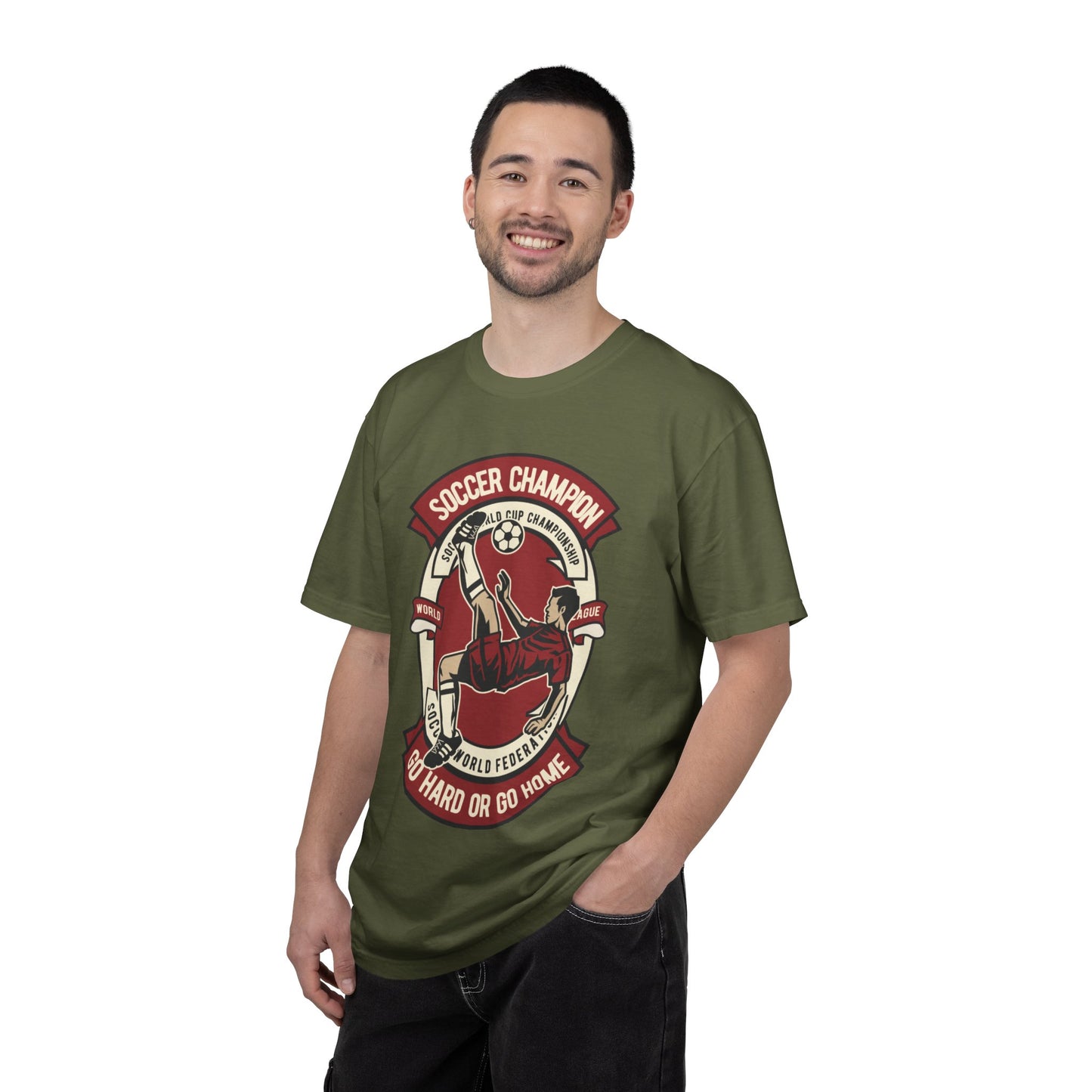 Soccer Champion Heartwarming Sweet Tee Charismatic Passion Unisex Heavy Cotton T-Shirt