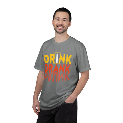 Funny Drink Drank Drunk Want To Drink Beer sarcastic Beer Glass Sip & Smile Unisex Heavy Cotton T-Shirt