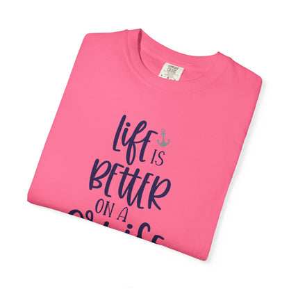 Life Is Better On A Cruise Marine Life Fishermen Seafaring Adventure Lovers Tee Shipman Unisex Heavy Cotton T-Shirt