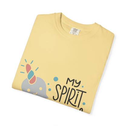 My Spirit Animal Is a Narwhal Unicorn Of The Sea Tusk Tee Inuit Culture Migration Unisex Heavy Cotton T-Shirt