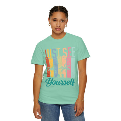 Inspirational Just See Yourself Self-Discovery Personal Vision Focus Summer Vibes Unisex Heavy Cotton T-Shirt