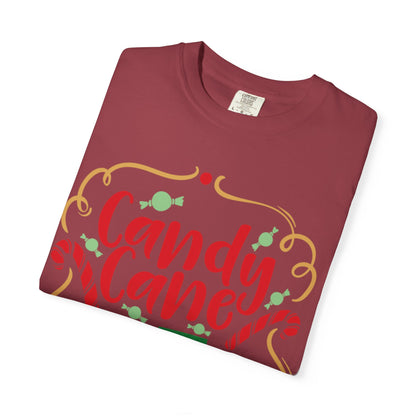Candy Cane Cutie Enjoying Tee Tiny Helpers Jingle Bell Bling Festival Season Merry Christmas Unisex Heavy Cotton T-Shirt