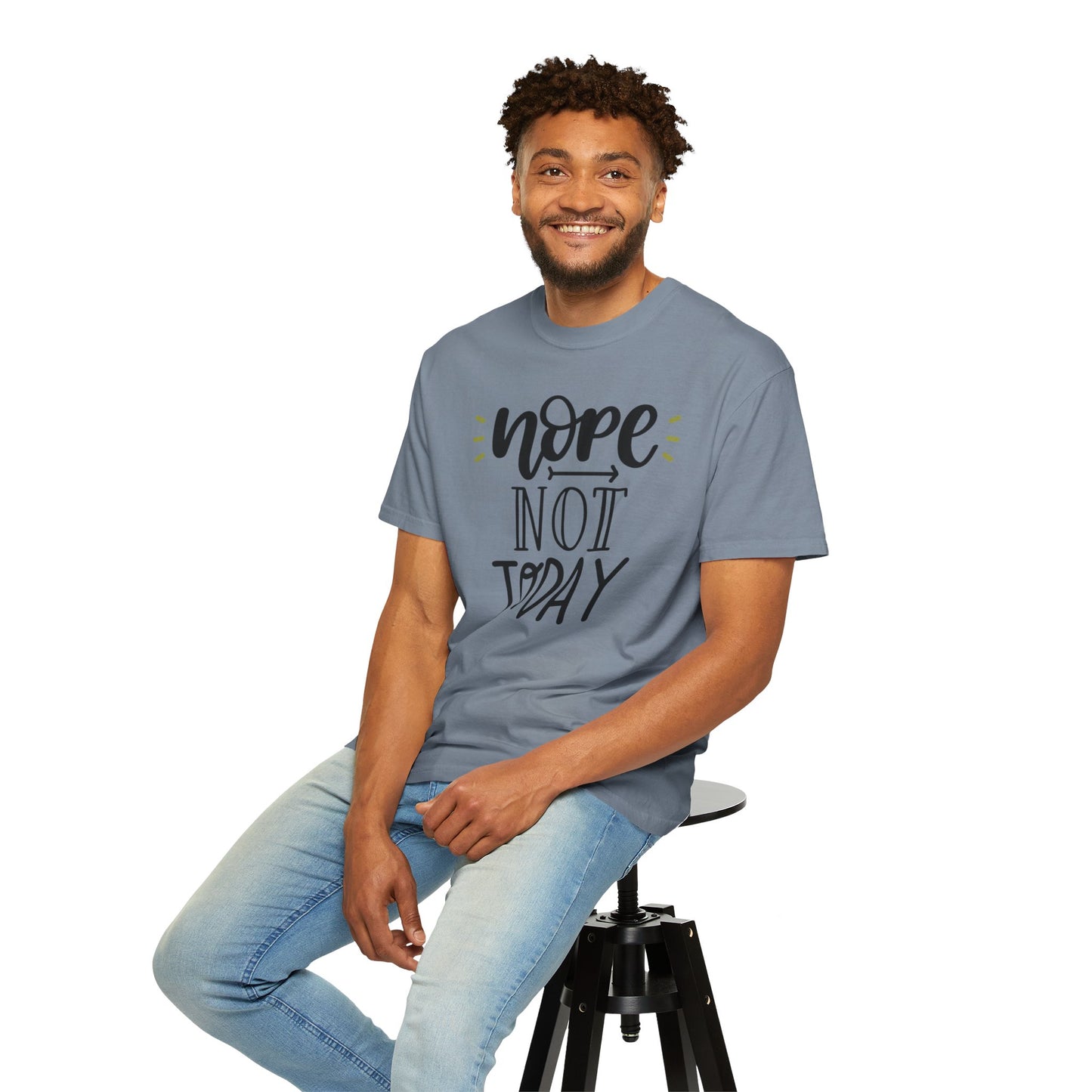 Nope Not Today Idle Moments Tee Cozy Living Contented Loafing Unisex Heavy Cotton T-Shirt