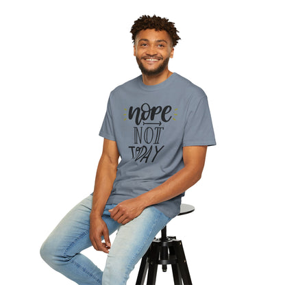 Nope Not Today Idle Moments Tee Cozy Living Contented Loafing Unisex Heavy Cotton T-Shirt