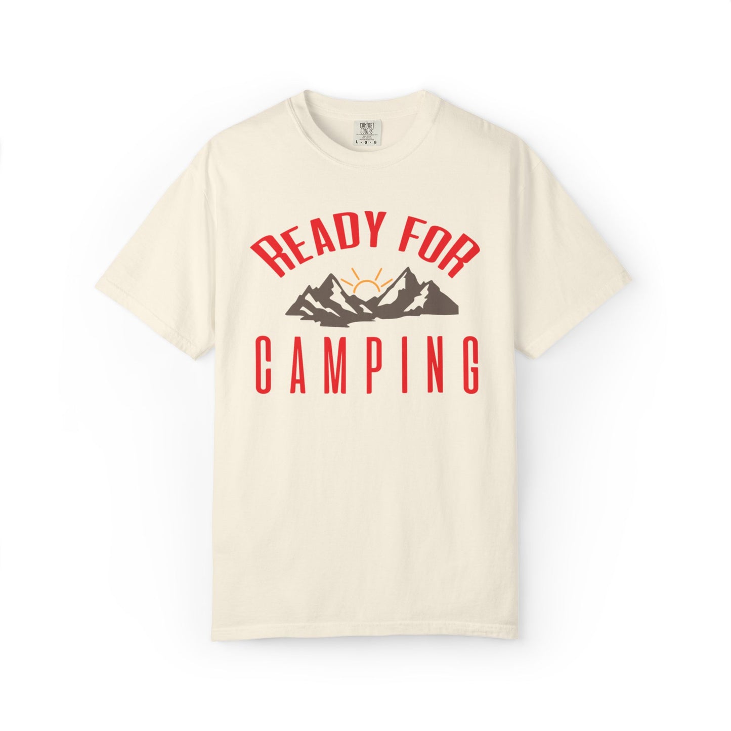 Ready For Camping Trendy Tee Adventure Mountain Hut Belays Ropes Fun Activities Bonfire Unisex Heavy Cotton T-Shirt