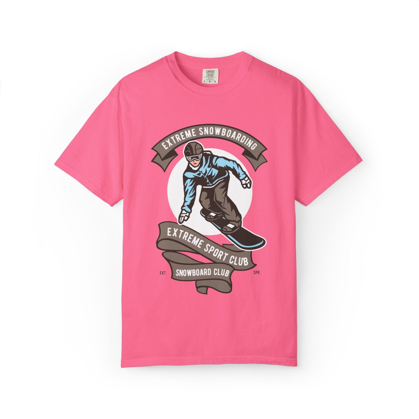 Extreme Snowboarding Sports Club Holly Jolly Winter Tee Wonderland Unisex Heavy Cotton T-Shirt