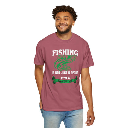 Fishing Is Not Just A Sport Reel Bait Fishing Tee Solitude Unisex Heavy Cotton T-Shirt