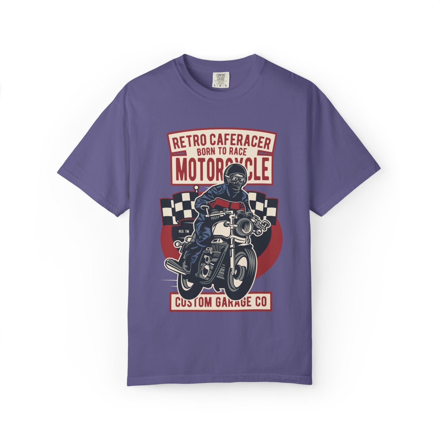 Retro Caferacer Vintage King Of The Road Classic Tee Bike Speed Racing Enthusiast Unisex Heavy Cotton T-Shirt