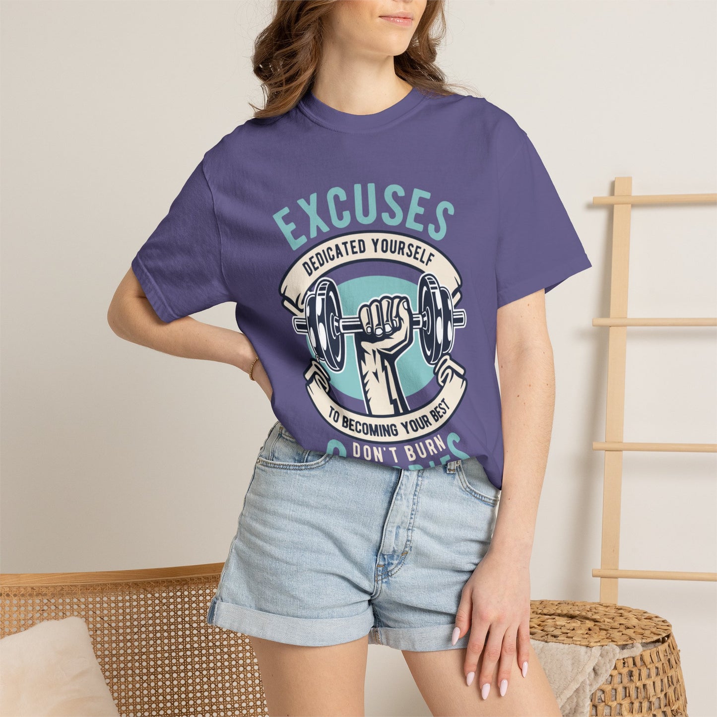 100% cotton (fiber content may vary for different colors) Medium fabric (5.3 oz/yd² (180 g/m²)) Dedicated Yourself To Becoming Your Best Don’t Burn Calories Unisex Heavy Cotton T-Shirt