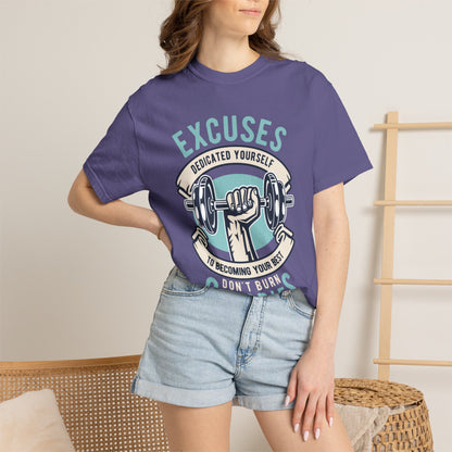 100% cotton (fiber content may vary for different colors) Medium fabric (5.3 oz/yd² (180 g/m²)) Dedicated Yourself To Becoming Your Best Don’t Burn Calories Unisex Heavy Cotton T-Shirt