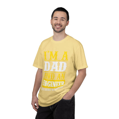 Proud Dad I’m Dad And An Engineer Fatherhood Role Model Problem-solving Critical Thinking Unisex Heavy Cotton T-Shirt