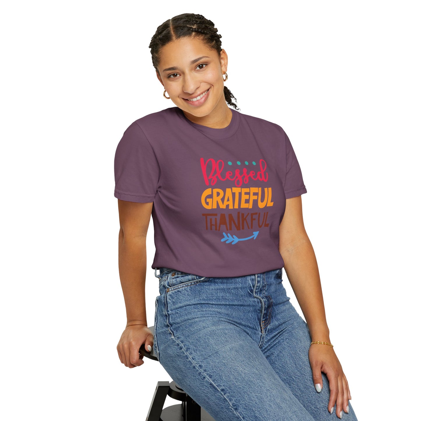 Blessed Grateful ThankfulAppreciate Everything Lovers Tee Positivity Self-Sufficiency Satisfaction Unisex Heavy Cotton T-Shirt