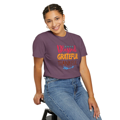 Blessed Grateful ThankfulAppreciate Everything Lovers Tee Positivity Self-Sufficiency Satisfaction Unisex Heavy Cotton T-Shirt