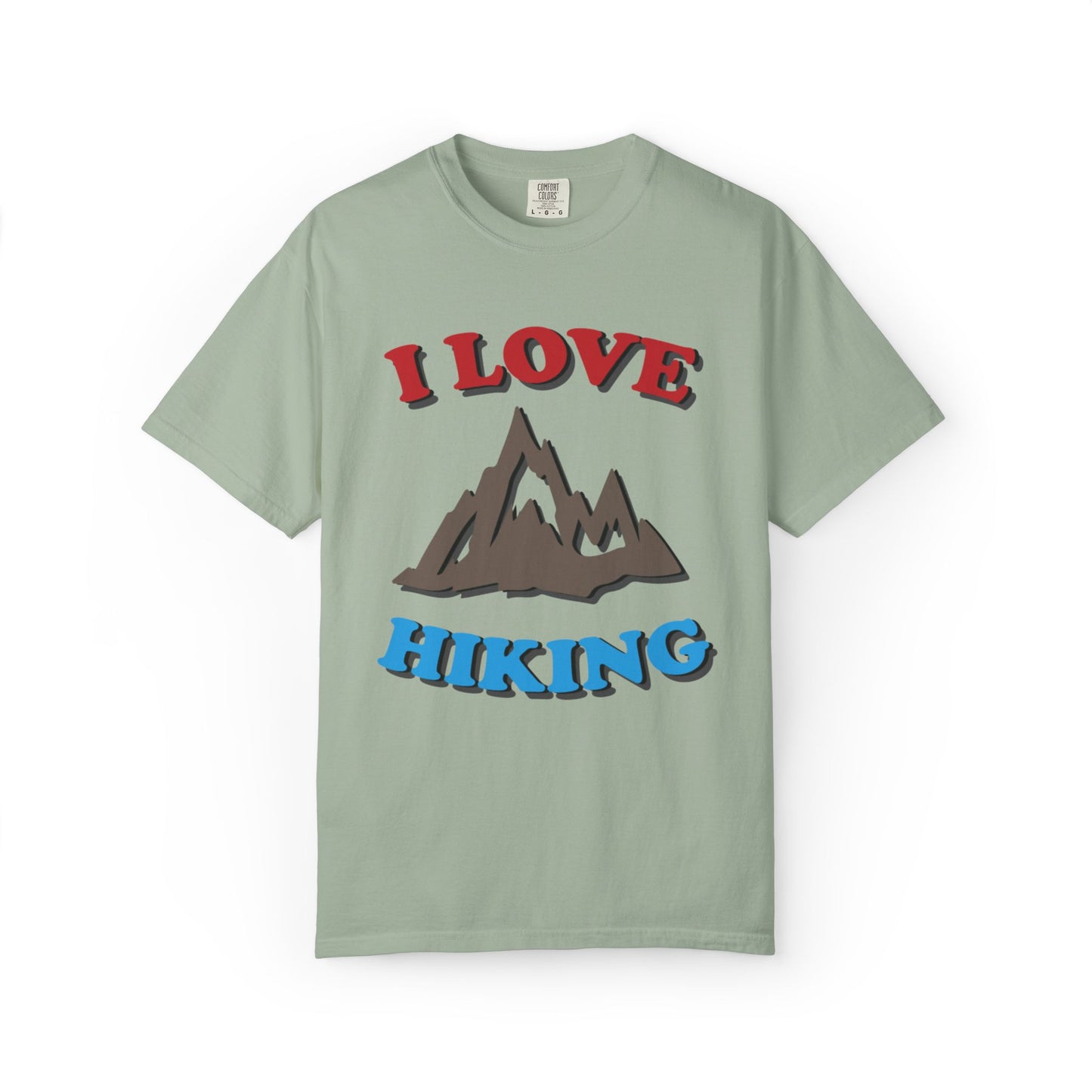 I Love Hiking Trendy Tee Adventure Mountain Hut Belays Ropes Fun Activities Unisex Heavy Cotton T-Shirt