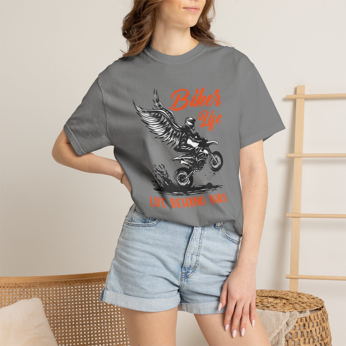 Thriller Live Behind Bars Secret Of Life Journey Over Destination Two Wheeled Adventures Unisex Heavy Cotton T-Shirt