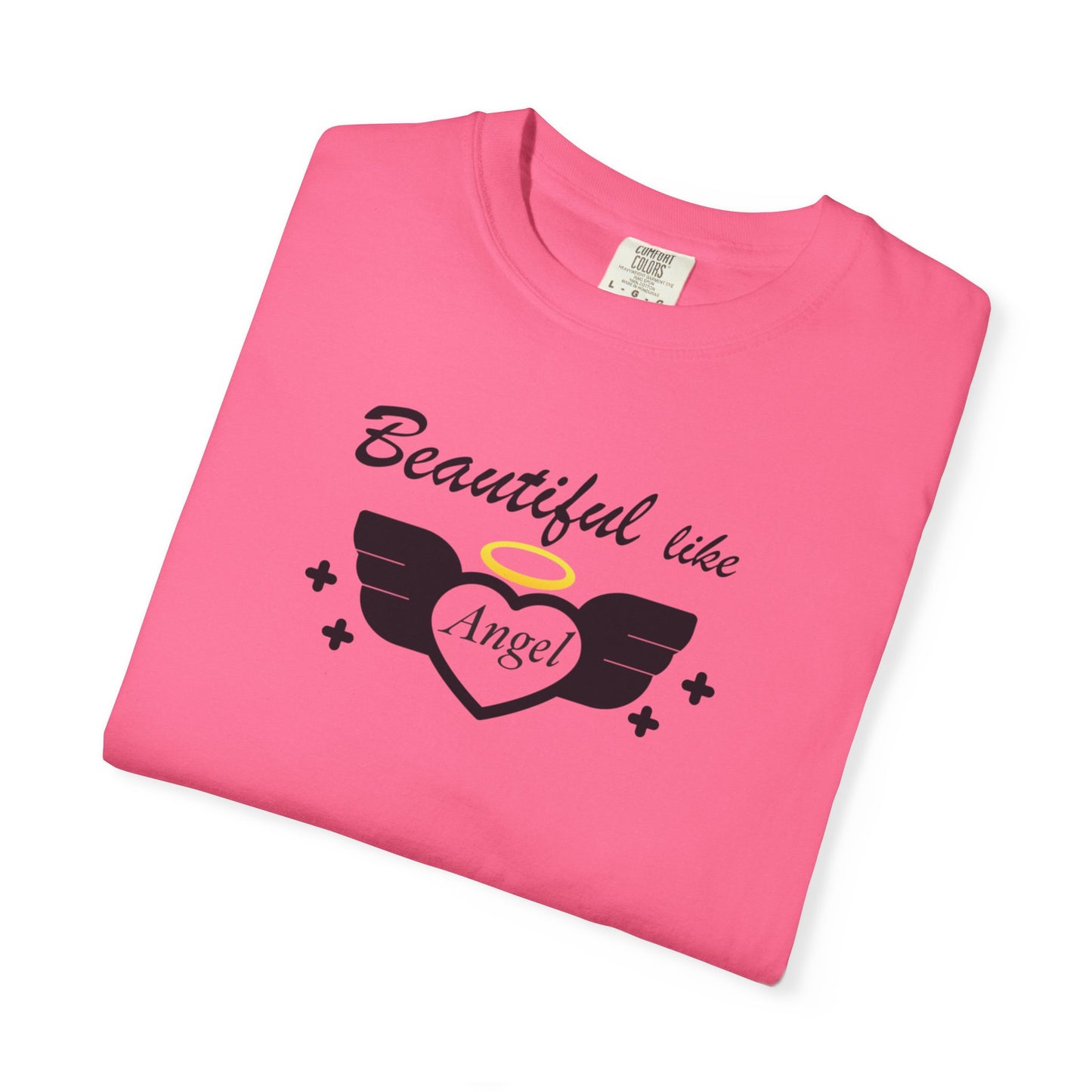 Beautiful Like Angel Politeness Tee Confidence Boost Stunning Gracefulness Unisex Heavy Cotton T-Shirt