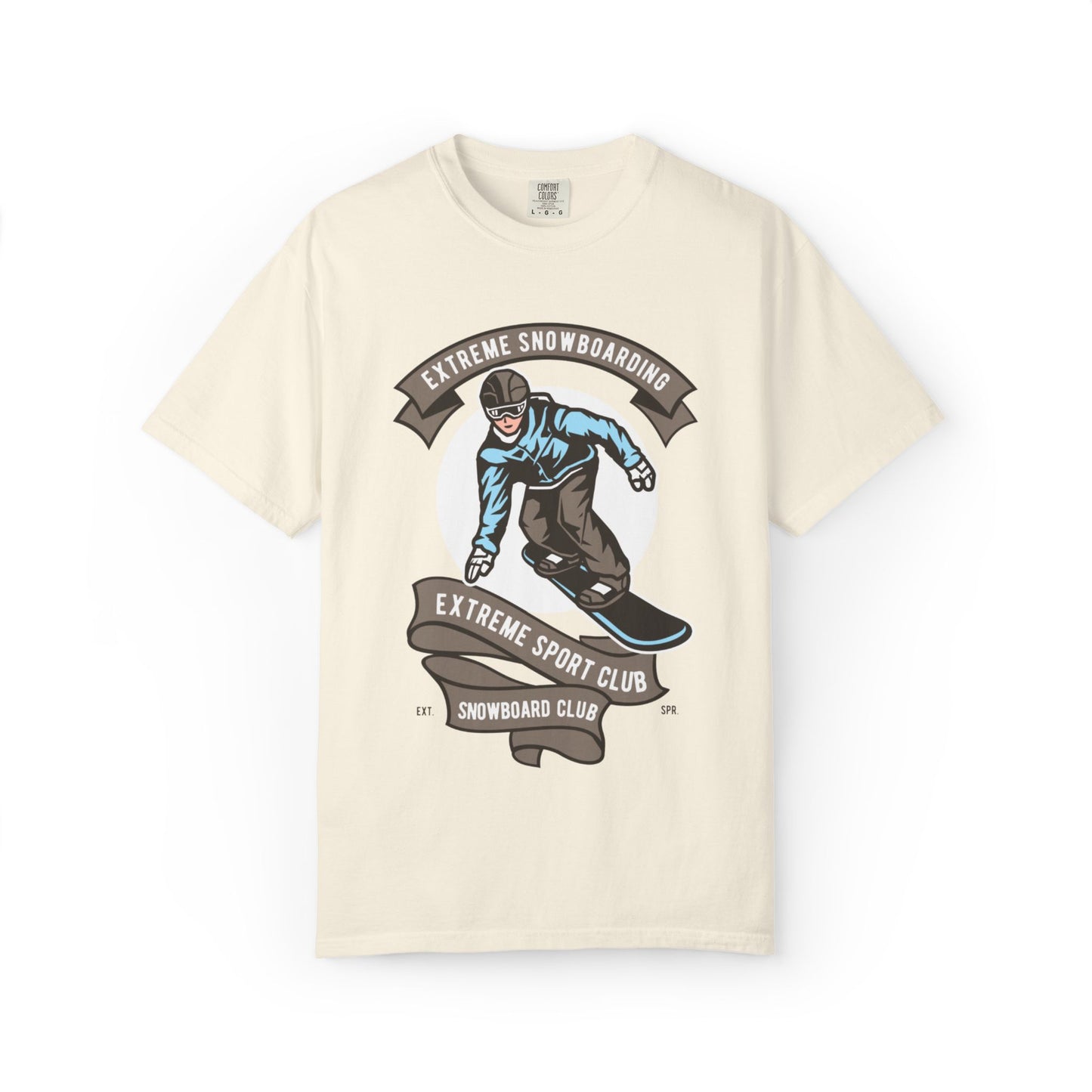 Extreme Snowboarding Sports Club Holly Jolly Winter Tee Wonderland Unisex Heavy Cotton T-Shirt