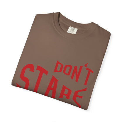 Don’t Stare Me Politeness Tee Personal Space Self-Consciousness Respect Boundaries Unisex Heavy Cotton T-Shirt