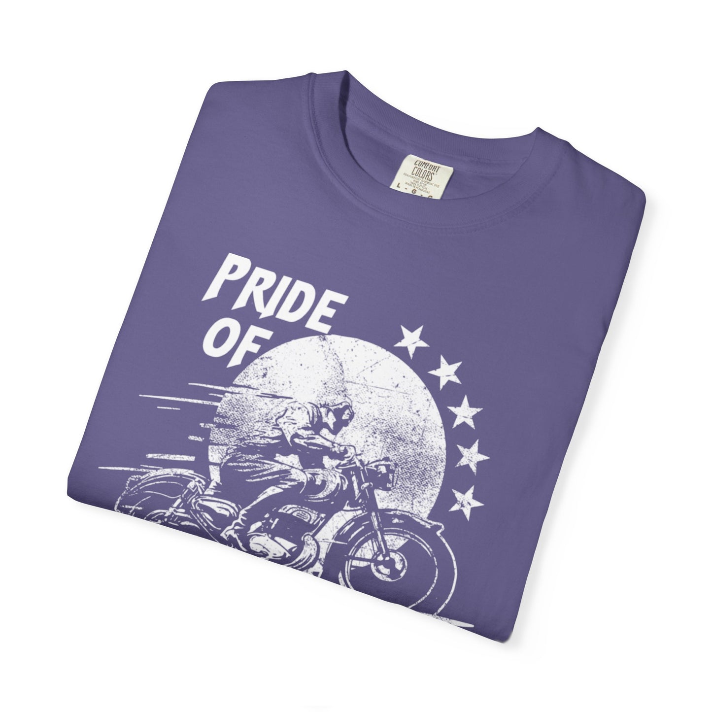 Vintage Pride Of The American Road 1973 Nostalgic Trendy Tee Motorcycle Classic Ride Legendary Bike Unisex Heavy Cotton T-Shirt