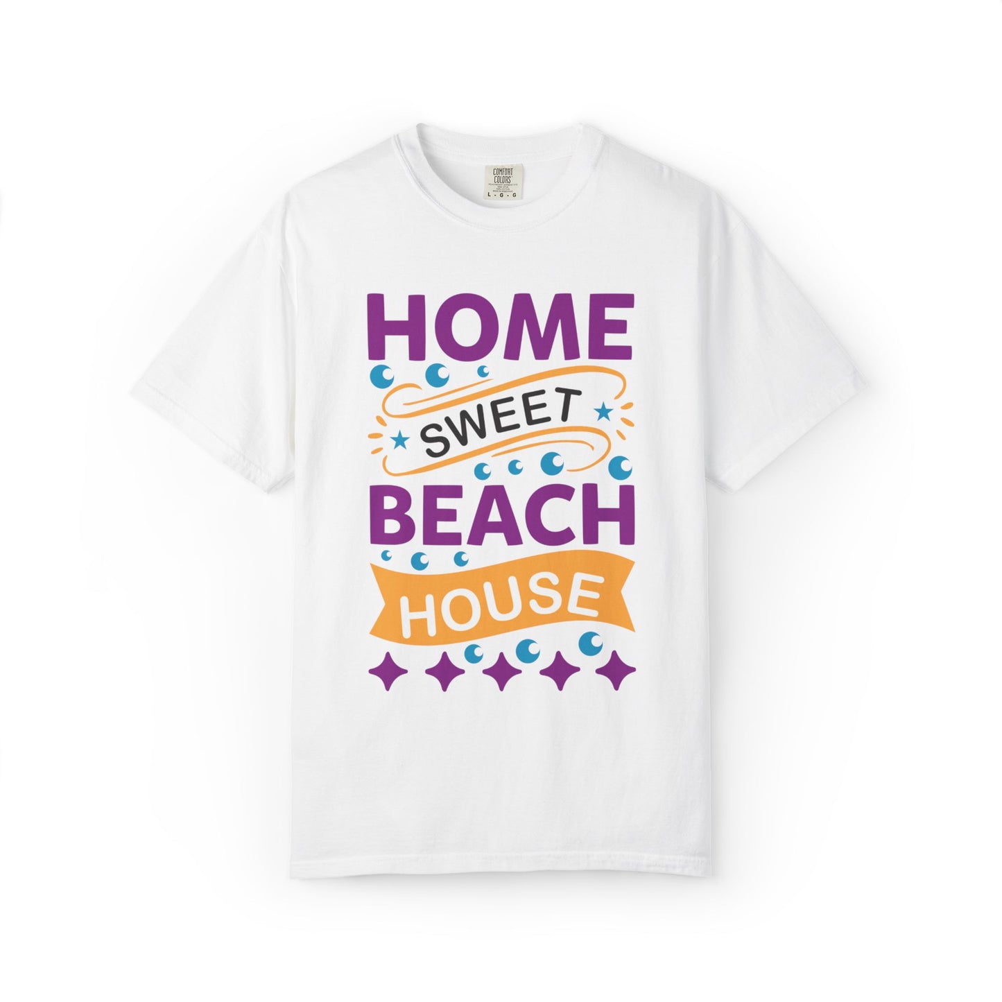Enjoyable Home Sweet Beach House Beach Life Sun Sand Sea Seashells Sea Breeze Beach Sun Glasses  Unisex Heavy Cotton T-Shirt
