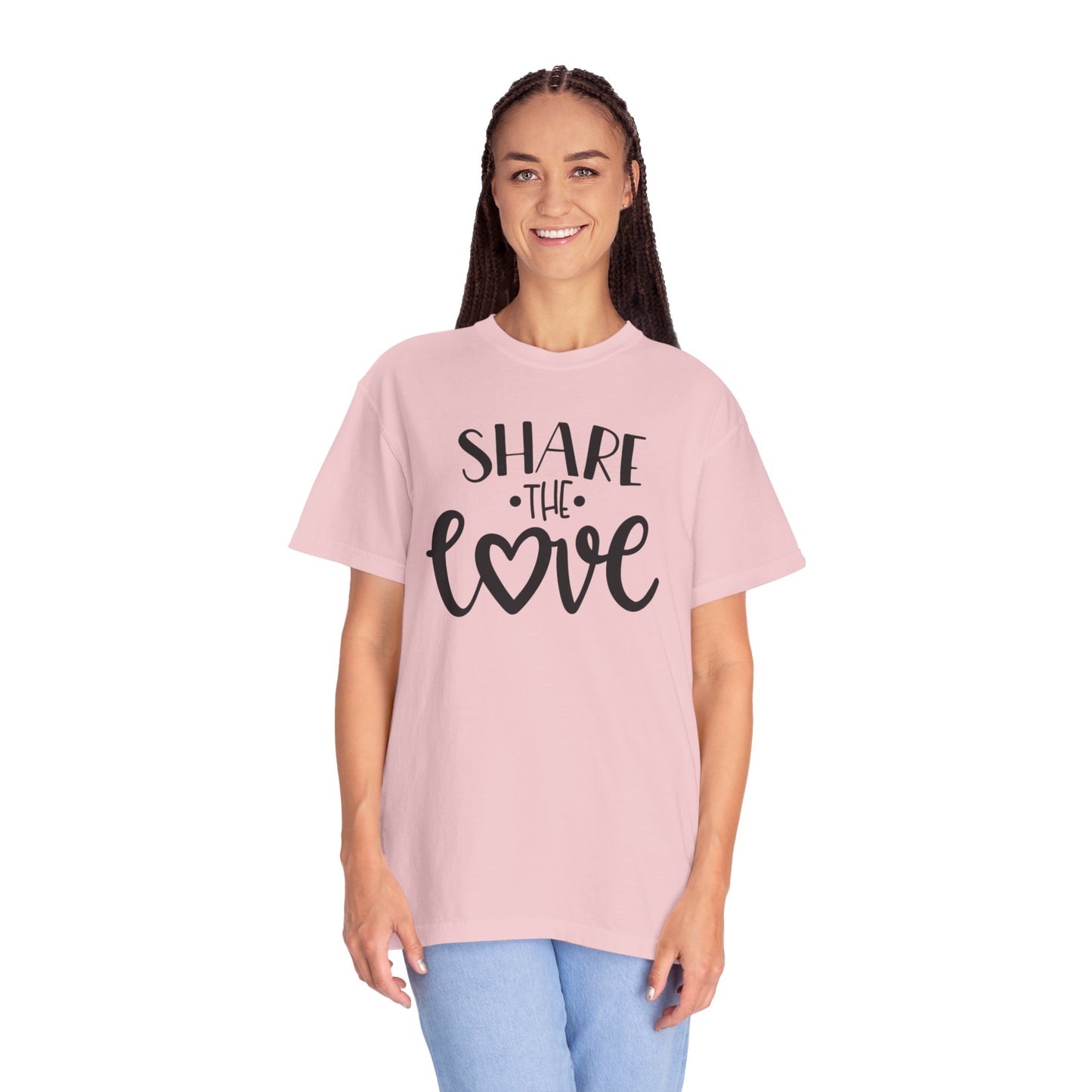 Share The Love Kindness Tee Compassion Empathy Support Community Affection Unisex Heavy Cotton T-Shirt