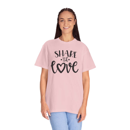 Share The Love Kindness Tee Compassion Empathy Support Community Affection Unisex Heavy Cotton T-Shirt