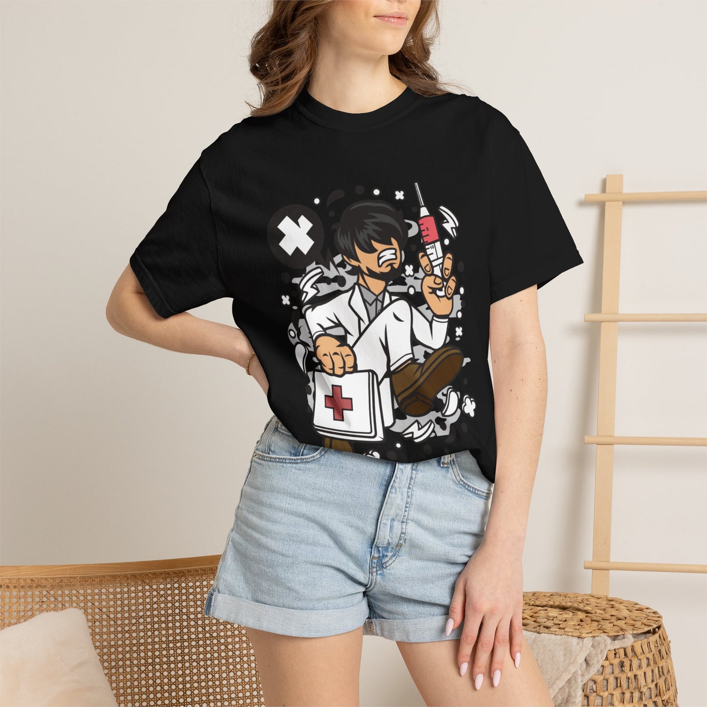 Doctor Superpower Medical Mastery Wellness Warriors Tee Medical Mentor Unisex Heavy Cotton T-Shirt
