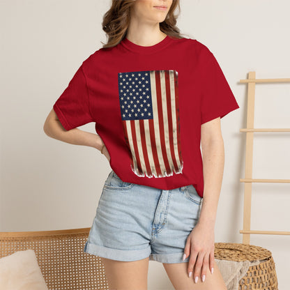 Flag USA - Unisex Garment-Dyed T-shirt