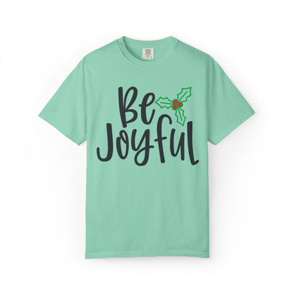 Be Joyful Festival Season Tee Twinkle Lights New Year Celebration Merry Christmas Noel Delight Unisex Heavy Cotton T-Shirt