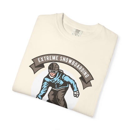 Extreme Snowboarding Sports Club Holly Jolly Winter Tee Wonderland Unisex Heavy Cotton T-Shirt