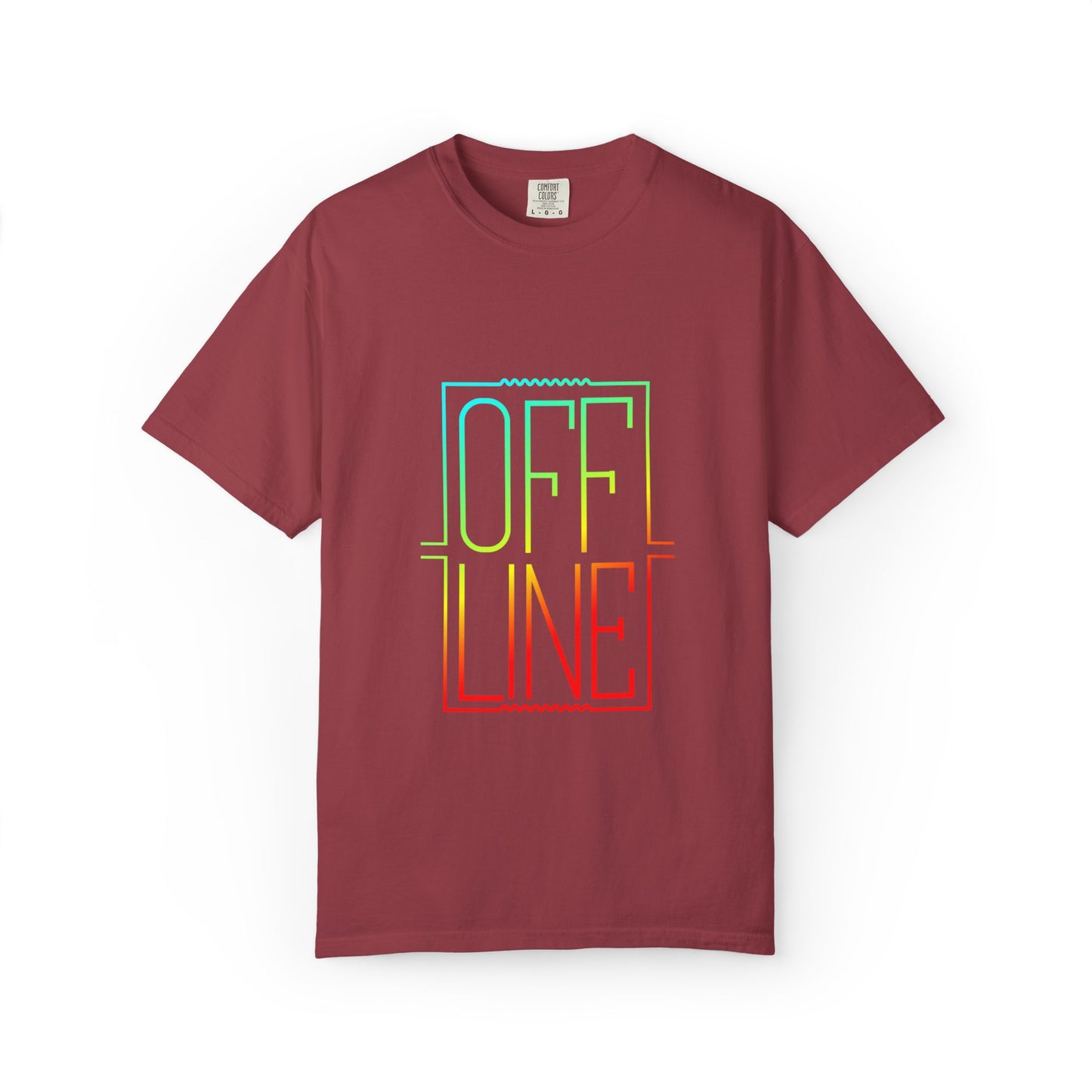 Offline Tech-Free Funny Tee Unplugged Disconnect Relaxation Peaceful Living No Screen Digital Break Unisex Heavy Cotton T-Shirt