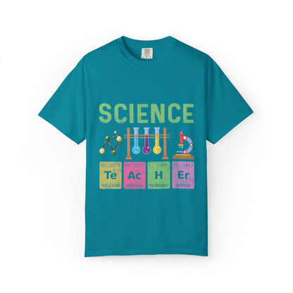 Inspirational Science Microscope Periodic Table Science Lab Chemicals Unisex Heavy Cotton T-Shirt